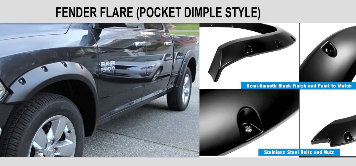 Fender Flare Pocket Dimple