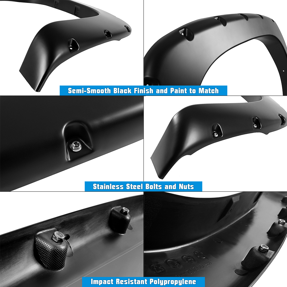 1999-2006 Chevrolet Silverado/1999-2006 GMC Sierra (Excl. Sport)/2007 GMC Sierra Classic Model Front and Rear Wheel Arches Fender Flare Pocket Dimple