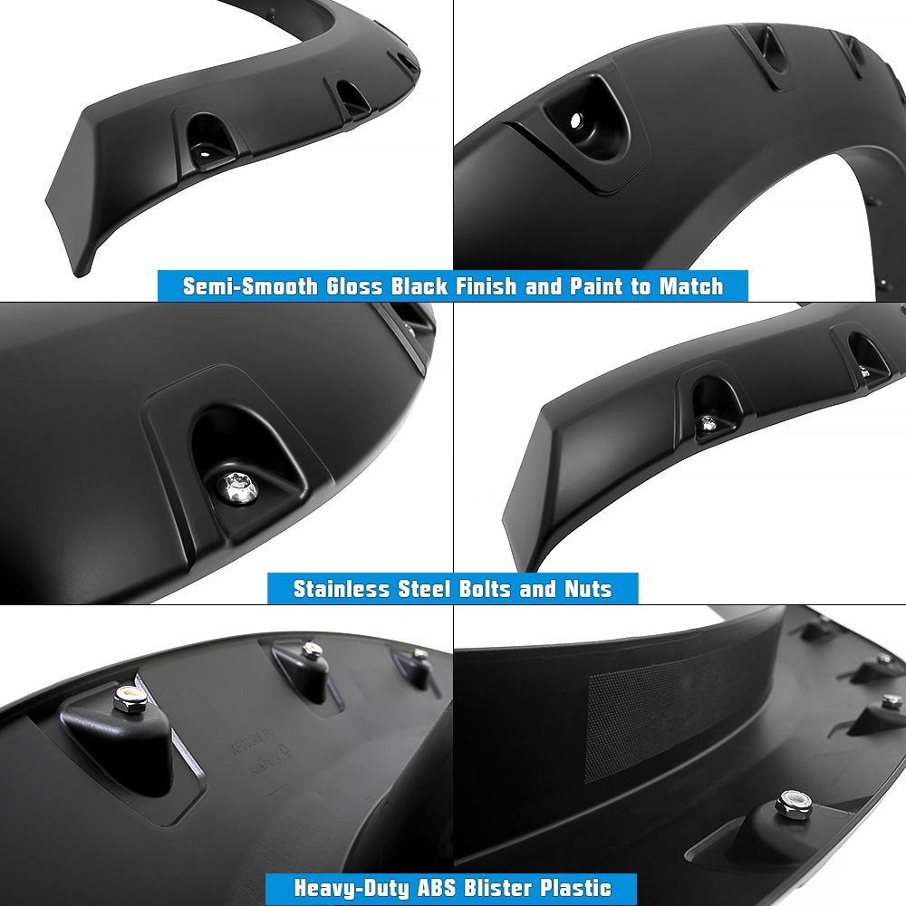 2019-2022 Ram 2500/2019-2020 Ram 3500 (Excludes Dually) Front and Rear Wheel Arches Fender Flare Pocket Dimple