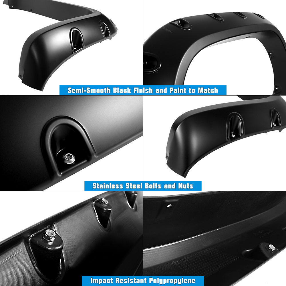 1994-2001 Dodge Ram 2002 Ram 2500/3500 Front and Rear Wheel Arches Fender Flare Pocket Dimple