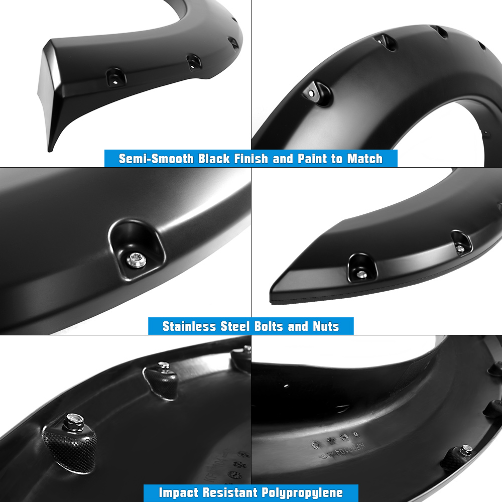 1999-2007 Ford F-250/F-350 Super Duty Front and Rear Wheel Arches Fender Flare Pocket Dimple