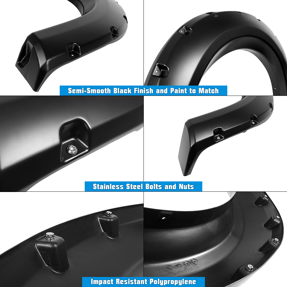 2009-2014 Ford F-150 Front and Rear Wheel Arches Fender Flare Pocket Dimple