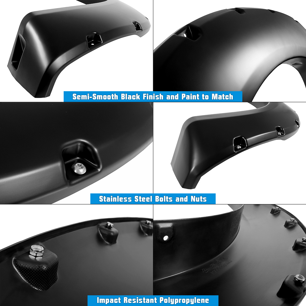 2011-2016 Ford F-250/F-350 Super Duty Front and Rear Wheel Arches Fender Flare Pocket Dimple