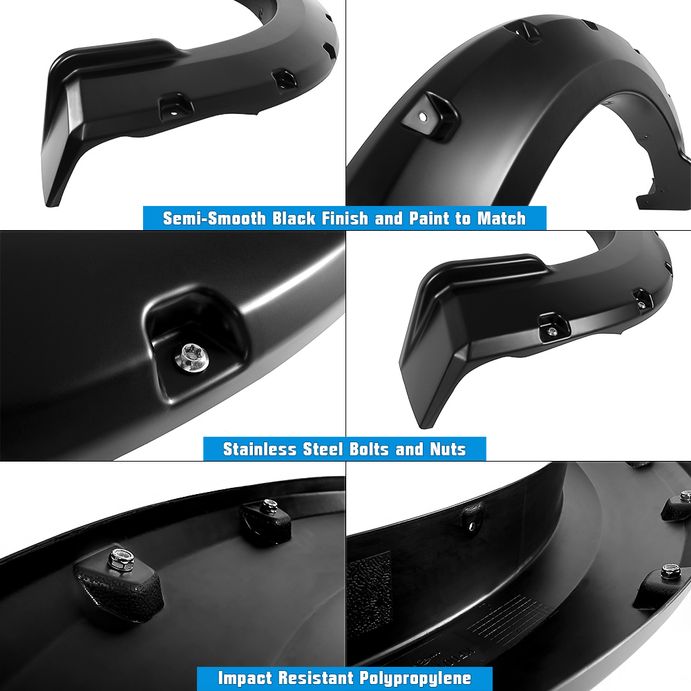 2015-2017 Ford F-150 Front and Rear Wheel Arches Fender Flare Pocket Dimple