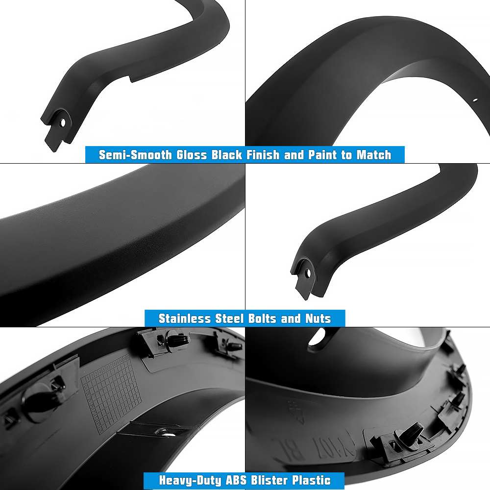2015-2016 Ford F-150 Fender Flares Front and Rear Wheel Arches Fender Flare Rugged OE