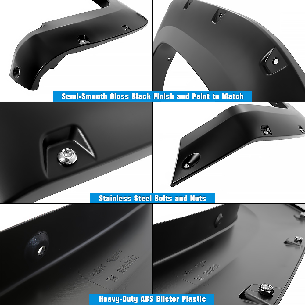 2014-2021 Toyota 4Runner EXCLUDES LIMITED Model Front and Rear Wheel Arches Fender Flare Rugged OE