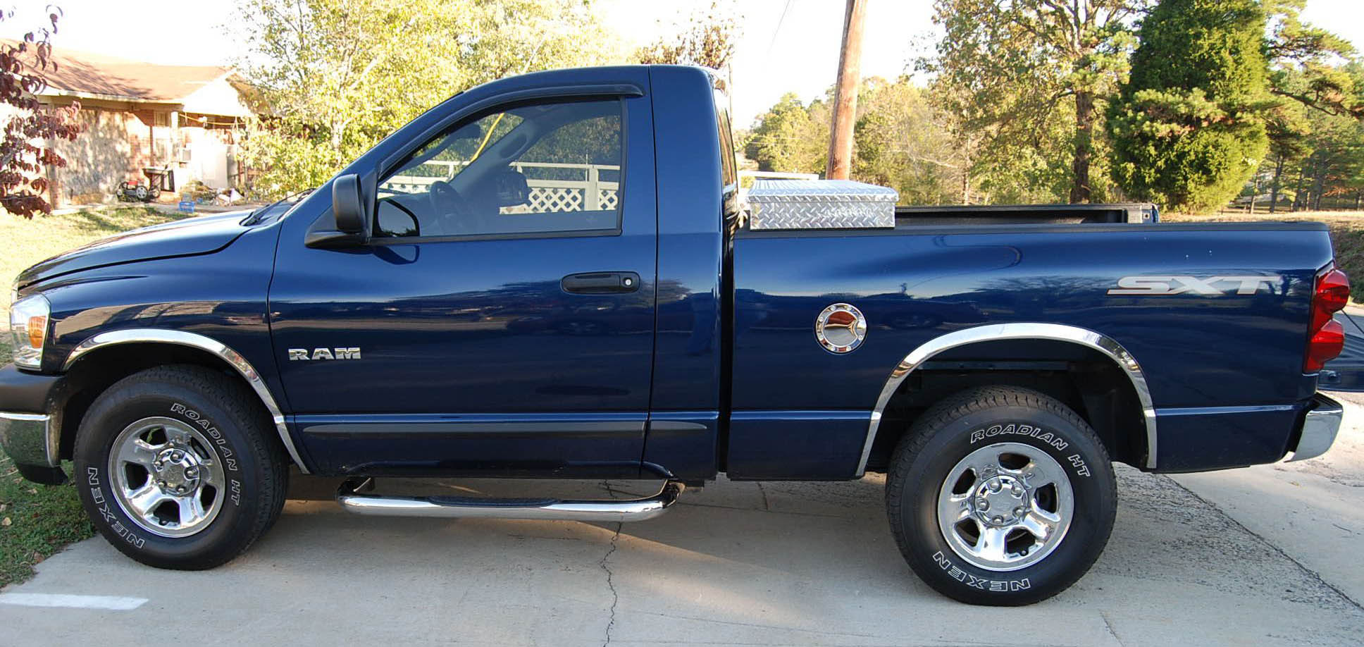 2002-2008 Dodge Ram 1500/2003-2009 Dodge Ram 2500 Long Style Front and Rear Wheel Arches Fender trim