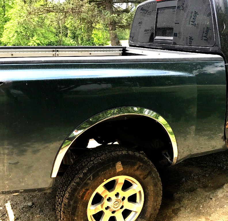 2004-2010 Nissan Titan w/Tool Box 5 Pieces Set; will have 2pc for the tool box side. Front and Rear Wheel Arches Fender trim