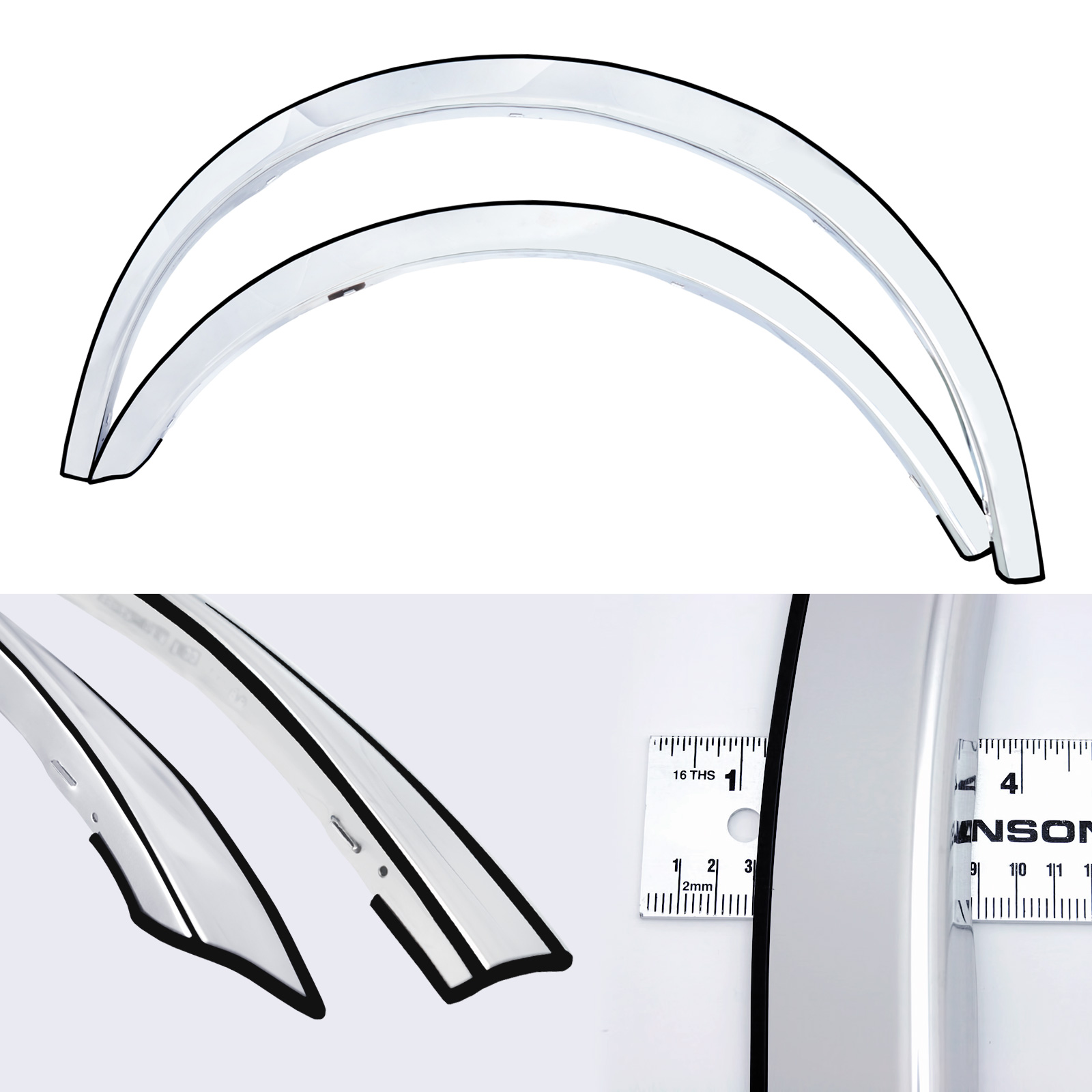 1998-1999 Toyota Corolla 4 Door Sedan Only Front and Rear Wheel Arches Fender trim