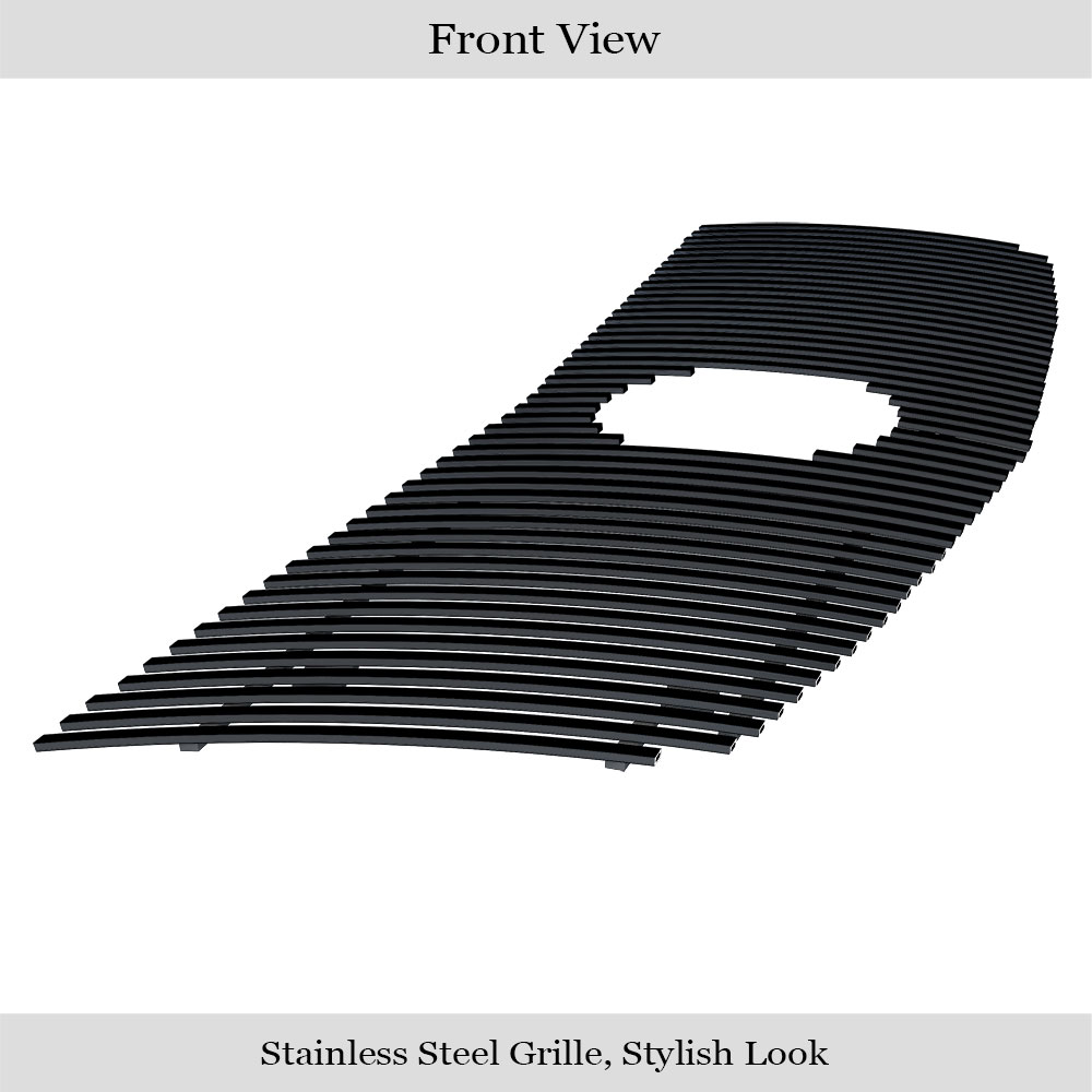 2002-2006 Cadillac Escalade With Logo Show/2002-2006 Cadillac Escalade EXT With Logo Show/2002-2006 Cadillac Escalade ESV With Logo Show Main Upper Black Stainless Steel Billet Grille