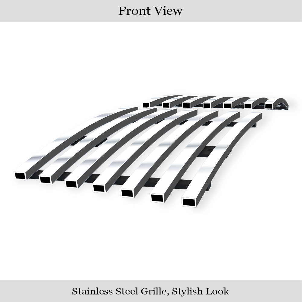 2007-2014 Cadillac Escalade Not Fit ESV Platinum And Hybrid Models Without Tow hook Tow Hook Stainless Steel Billet Grille
