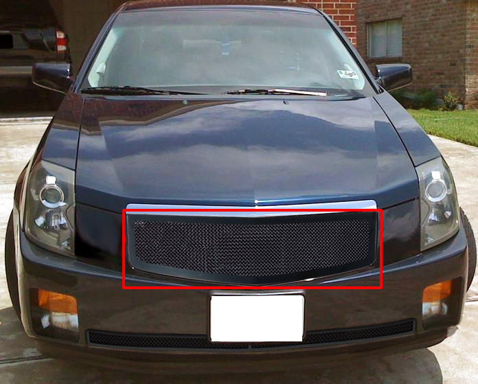 2003-2007 Cadillac CTS Main Upper Black Wire Mesh Grille