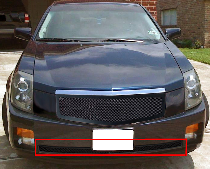 2003-2007 Cadillac CTS Not For CTS V Model Lower Bumper Black Wire Mesh Grille