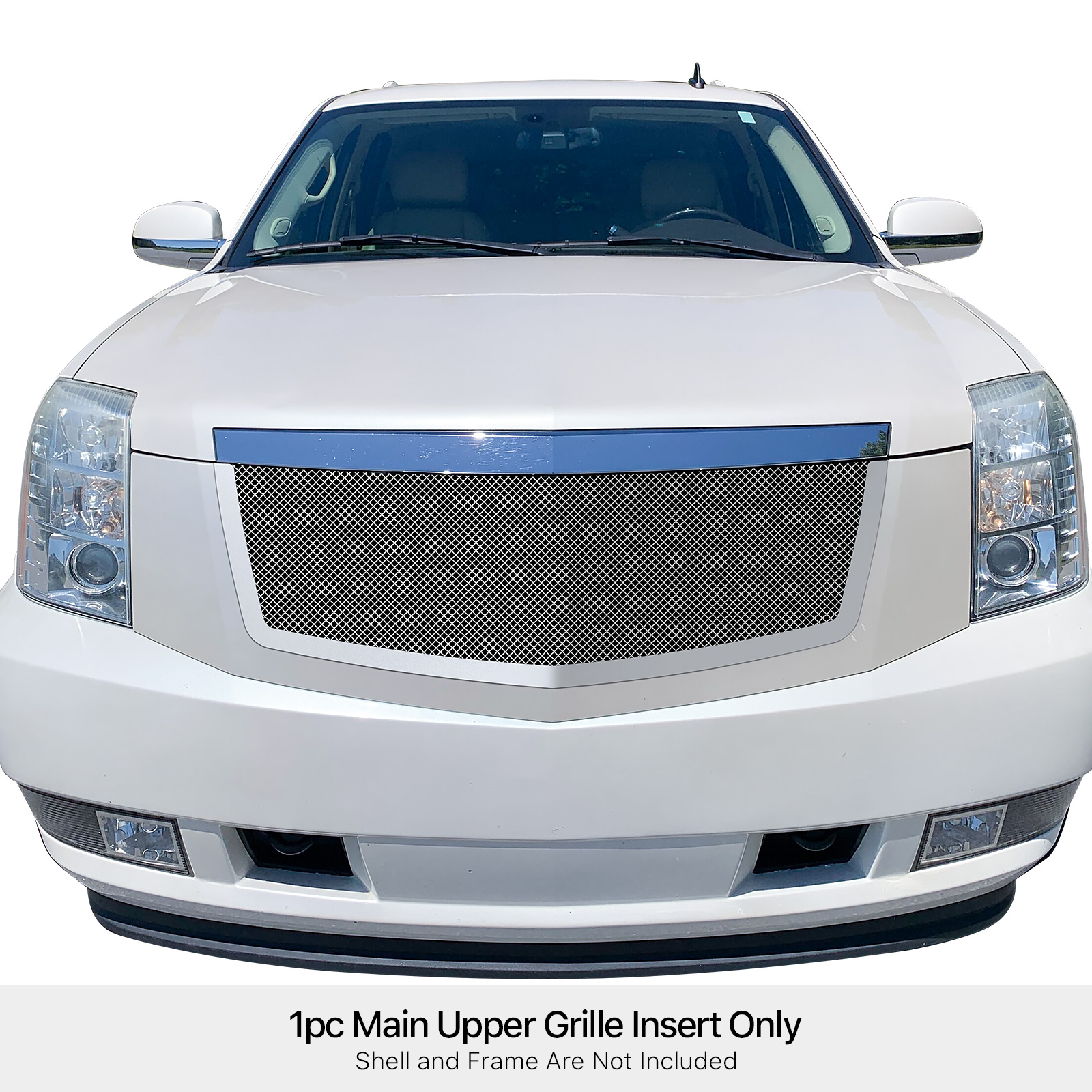 2007-2014 Cadillac Escalade Not Fit Platinum And Hybrid Models Main Upper Wire Mesh Grille