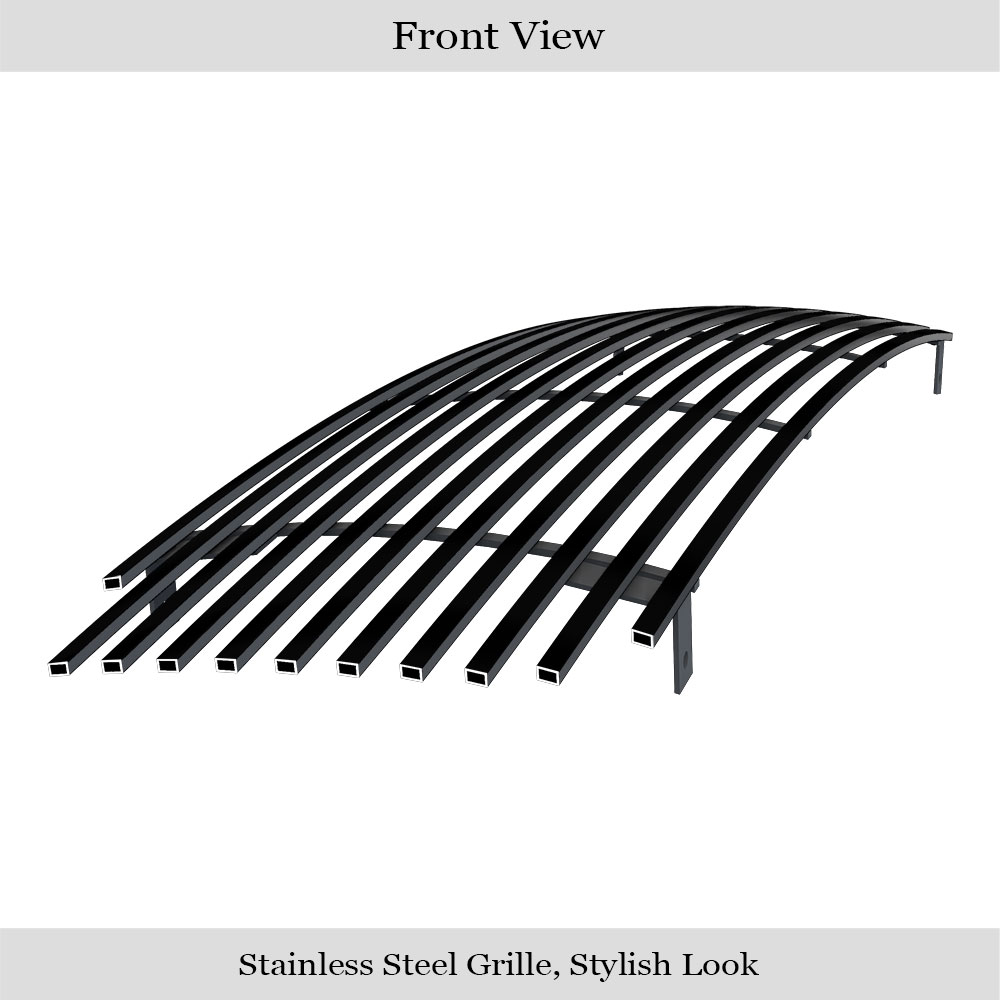 1999-2001 Cadillac Escalade Main Upper Black Stainless Steel Billet Grille
