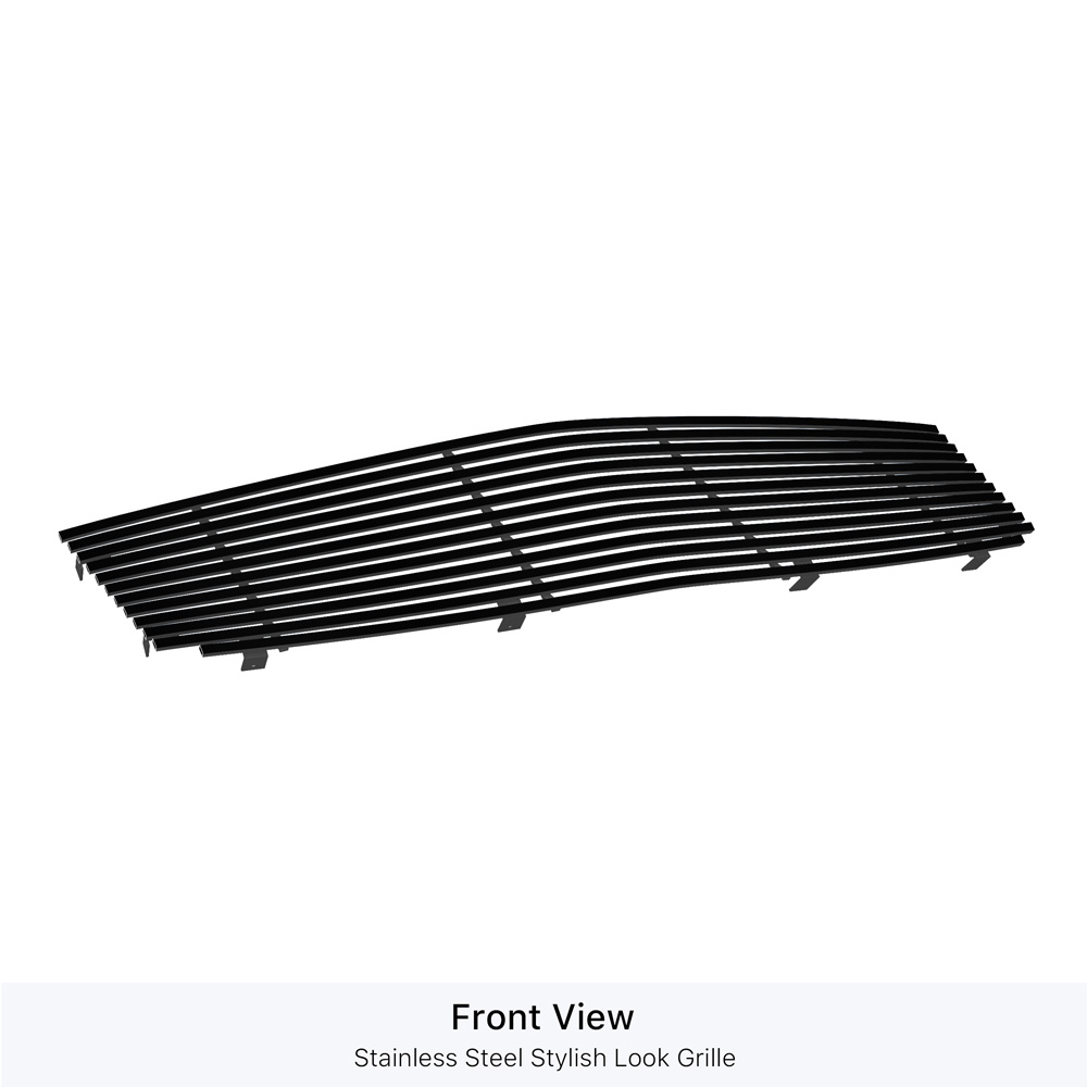 2003-2007 Cadillac CTS Main Upper Black Stainless Steel Billet Grille
