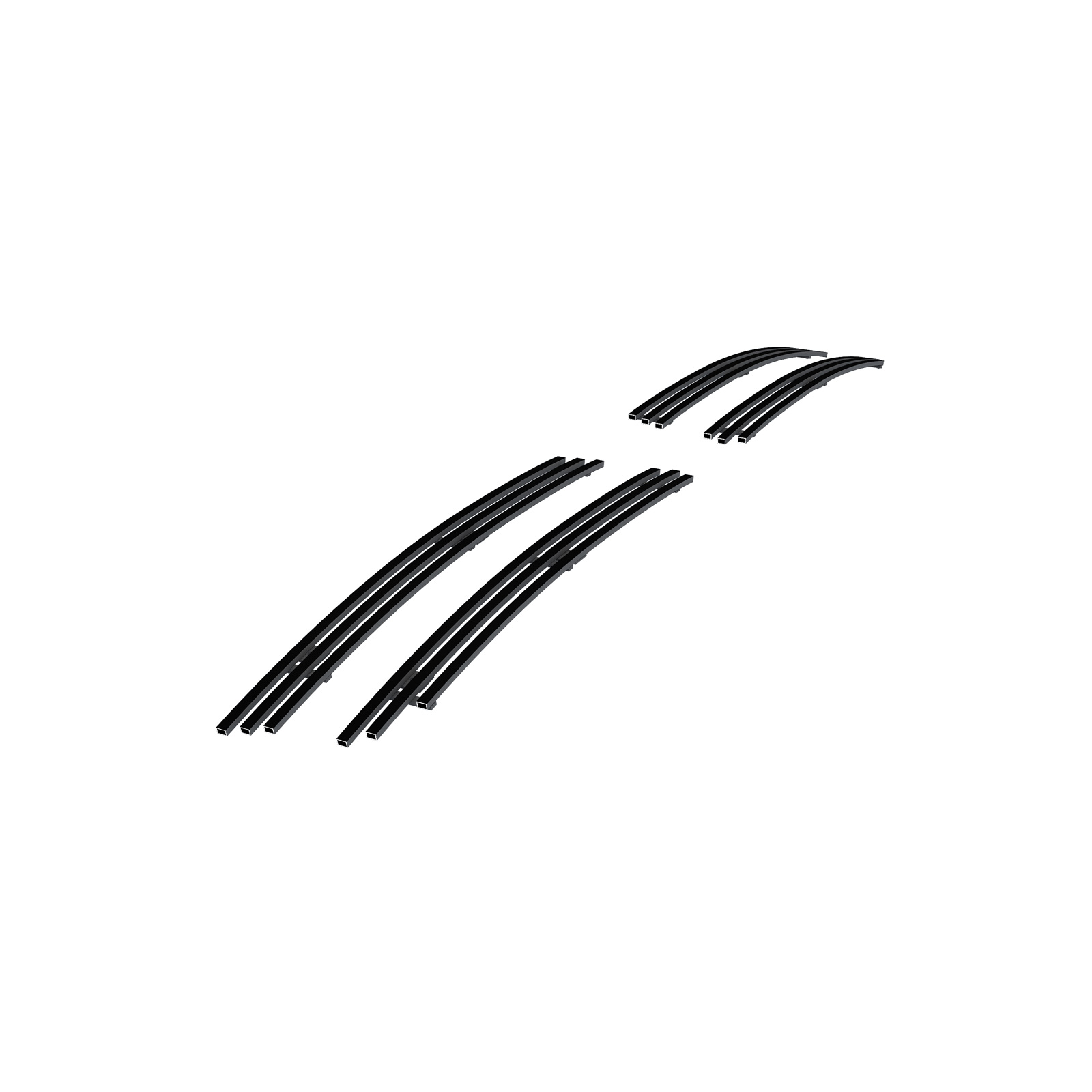 2007-2015 Audi Q7 Not For Honeycomb Style Fog Light Cover Black Stainless Steel Billet Grille