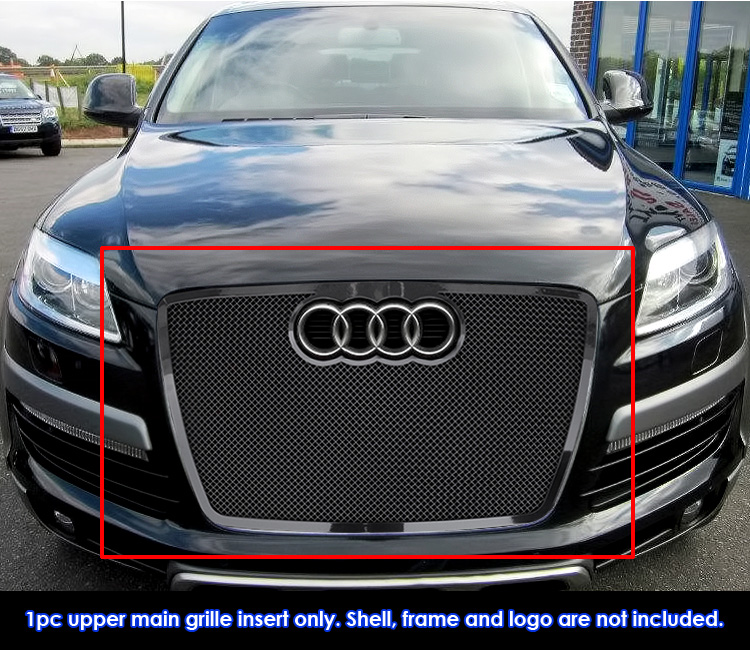 2007-2015 Audi Q7 Not For Prestige and S Line and TDI Main Upper Black Wire Mesh Grille