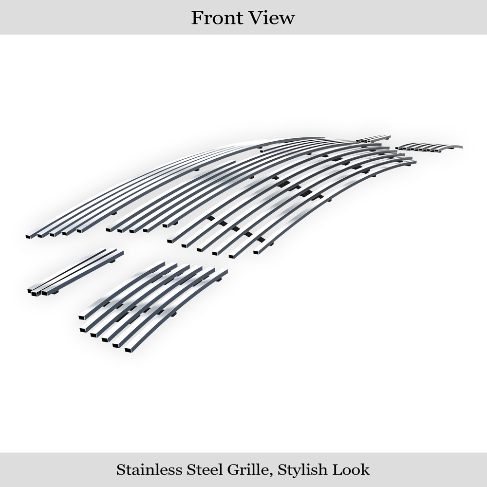 2006-2009 Chevy Trailblazer SS MAIN UPPER + LOWER BUMPER Aluminum Billetuminum Billet Grille