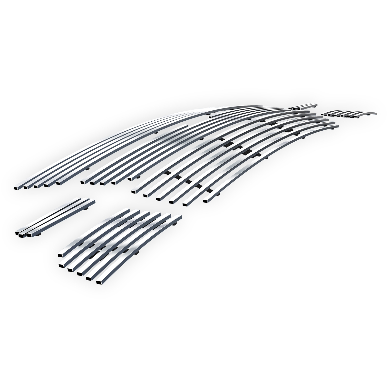 2006-2009 Chevy Trailblazer SS Main Upper + Lower Bumper Stainless Steel Billet Grille