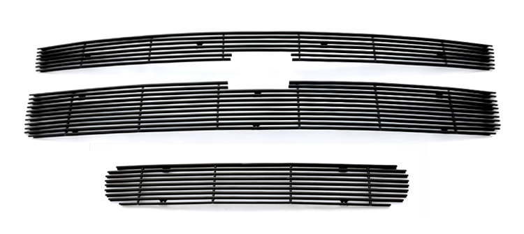 2011-2014 Chevy Silverado 2500 HD /2011-2014 Chevy Silverado 3500 HD MAIN UPPER + LOWER BUMPER Aluminum Billetuminum Billet Wide Grille