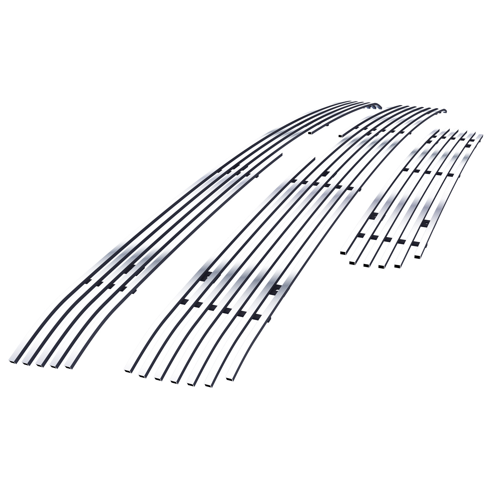 2011-2014 Chevy Silverado 2500 HD /2011-2014 Chevy Silverado 3500 HD Main Upper + Lower Bumper Stainless Steel Billet Grille