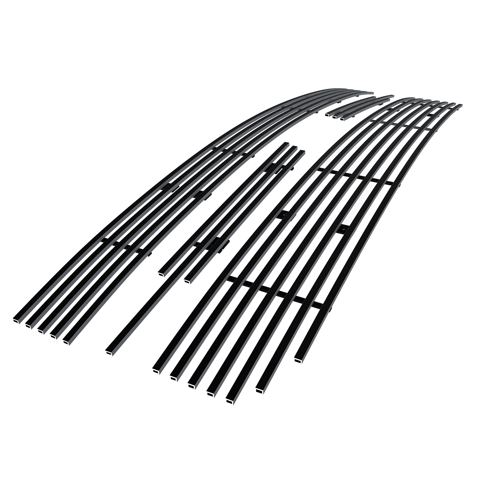 2019-2022 Chevy Silverado 1500 RST/LT/LT Trail Boss (Excl. 2019 Silverado 1500 LD/Classic Style) Main Upper Black Stainless Steel Billet Grille
