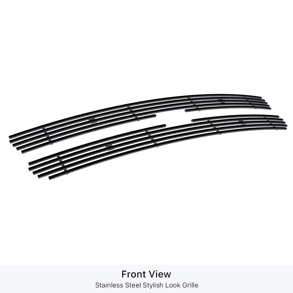 1999-2002 Chevy Silverado 1500/1500 HD/2500 /2000-2006 Chevy Suburban /2000-2006 Chevy Tahoe /1999-2000 Chevy Silverado 2500 HD/3500 Main Upper Black Stainless Steel Billet Grille