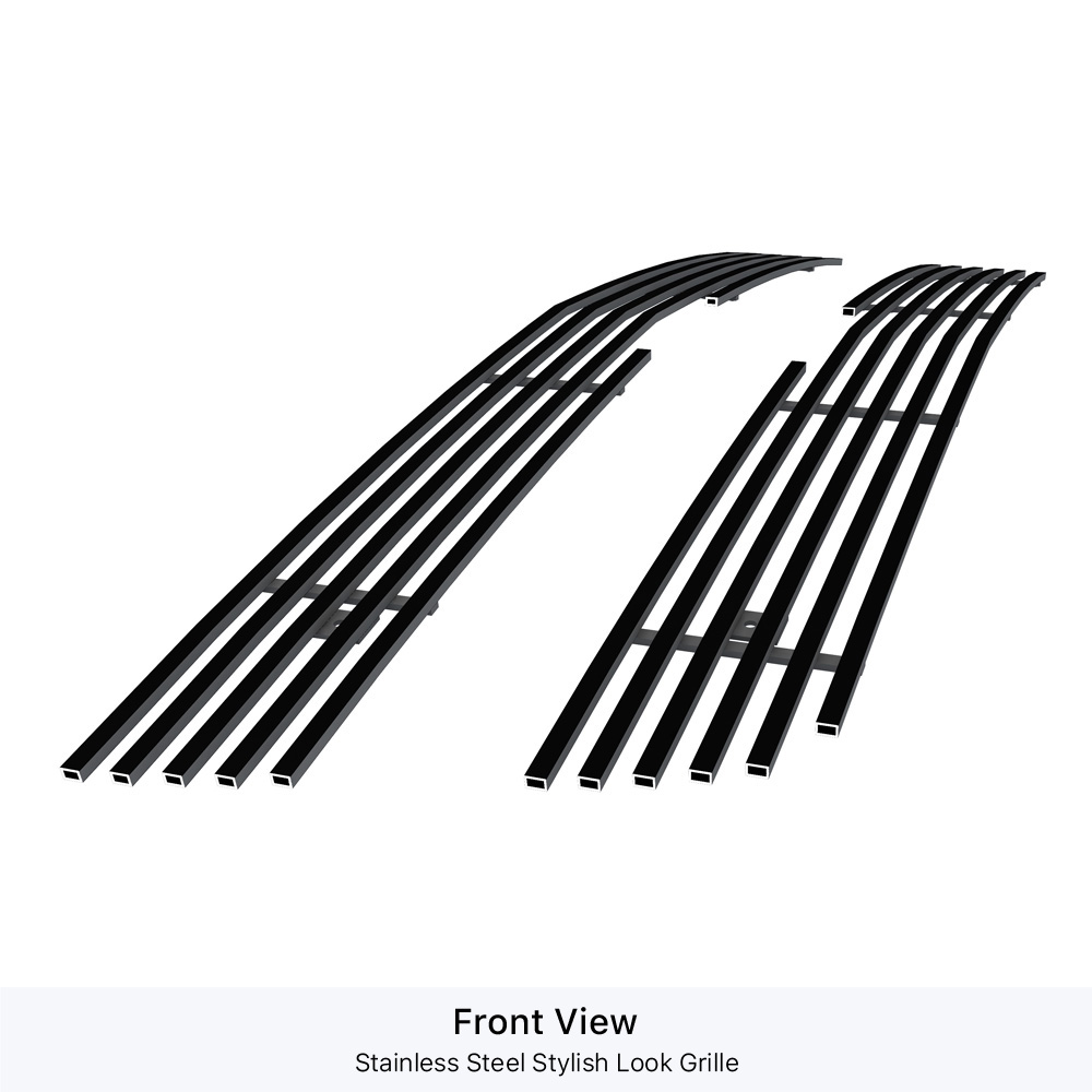 2001-2002 Chevy Silverado 2500 /2001-2002 Chevy Silverado 3500 Main Upper Black Stainless Steel Billet Grille