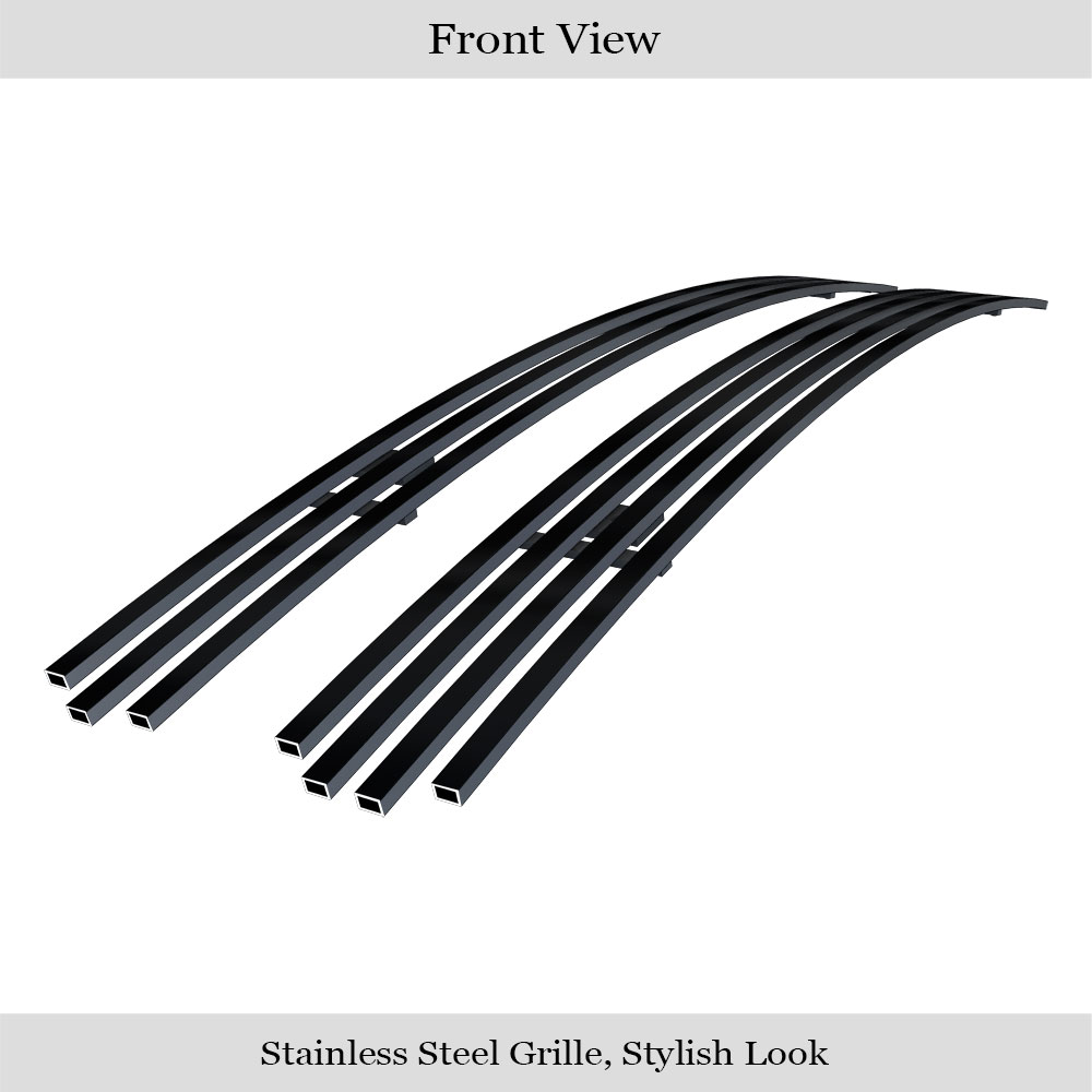 1998-2005 Chevy Blazer Criss Cross /1998-2004 Chevy S-10 Criss Cross Main Upper Black Stainless Steel Billet Grille