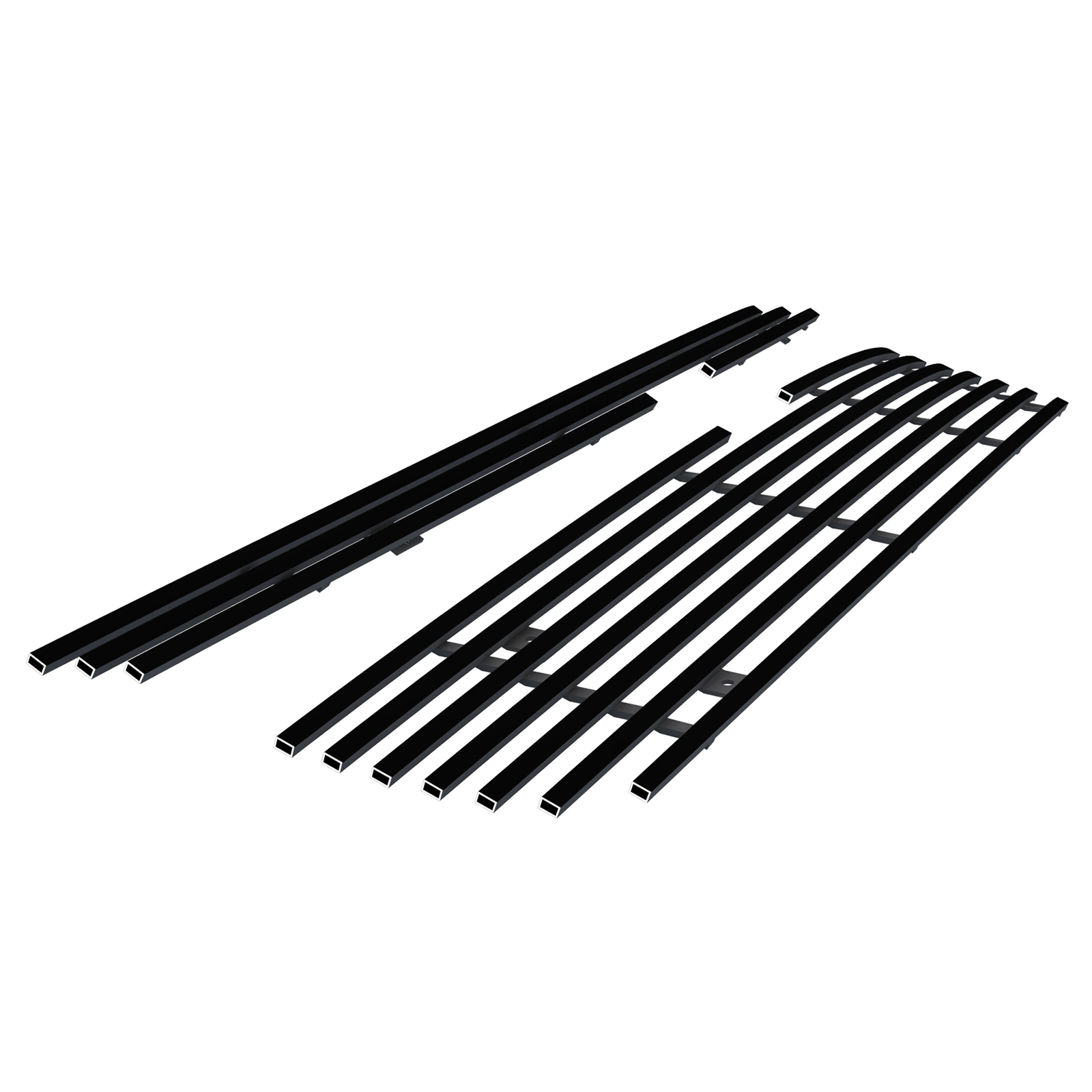 2005-2009 Chevy Equinox Main Upper Black Stainless Steel Billet Grille