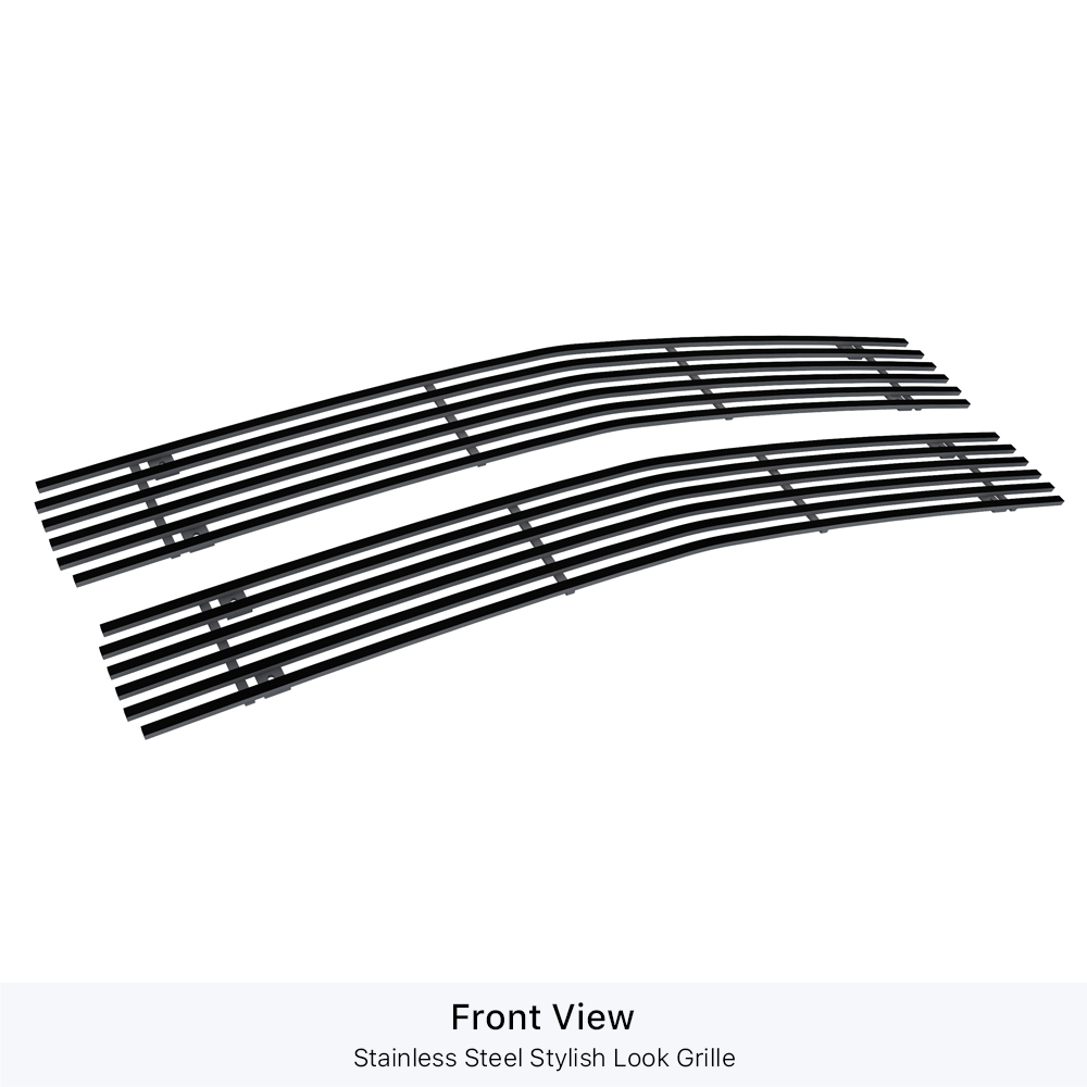1994-1999 Chevy Blazer Not For S-10/1994-1999 Chevy C/K Pickup Not For C2500 Single Light/1994-1999 Chevy Suburban /1994-1999 Chevy Tahoe Main Upper Black Stainless Steel Billet Grille