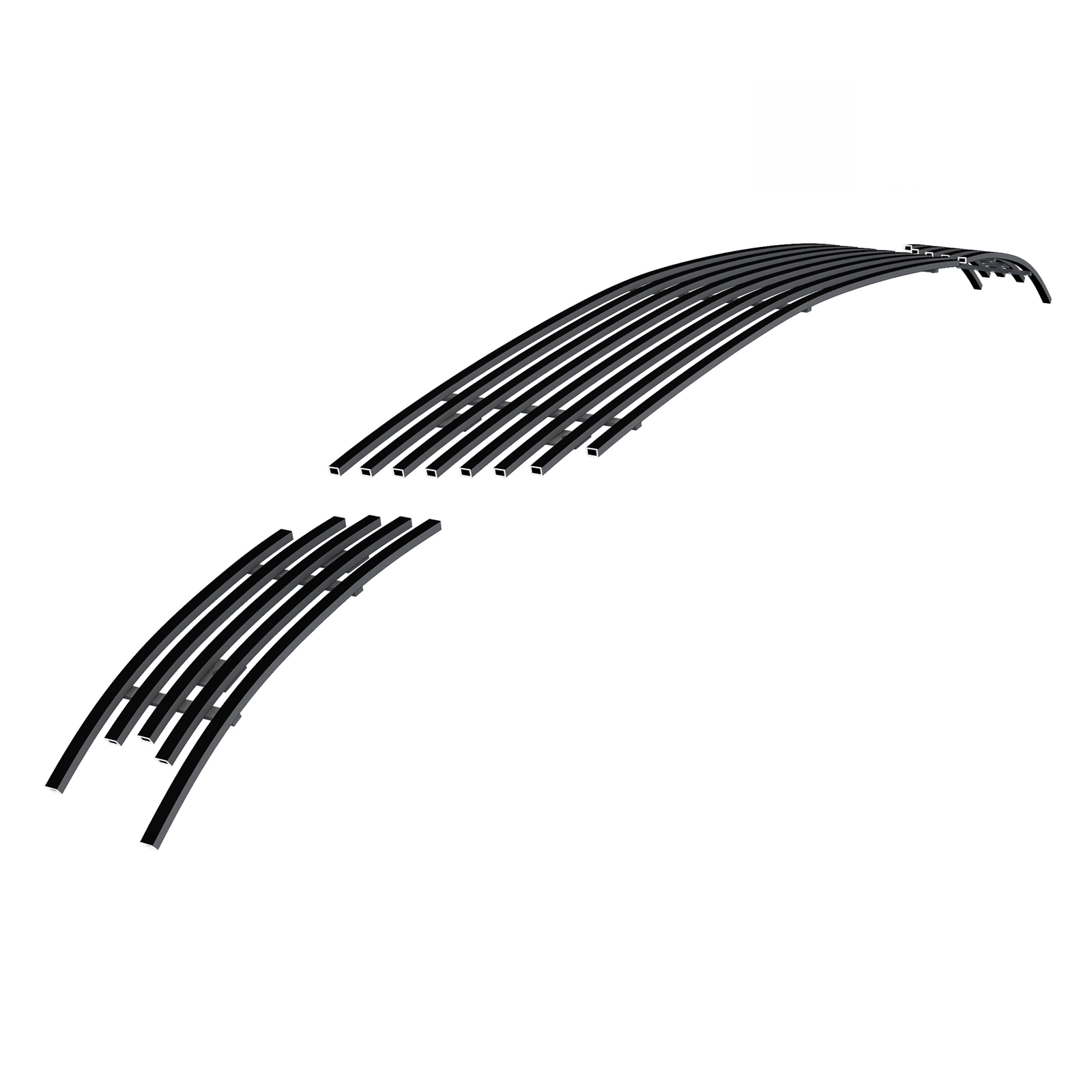 2006-2013 Chevy Impala With Fog Light /2014-2016 Chevy Impala Limited Model Only With Fog Light Lower Bumper Black Stainless Steel Billet Grille