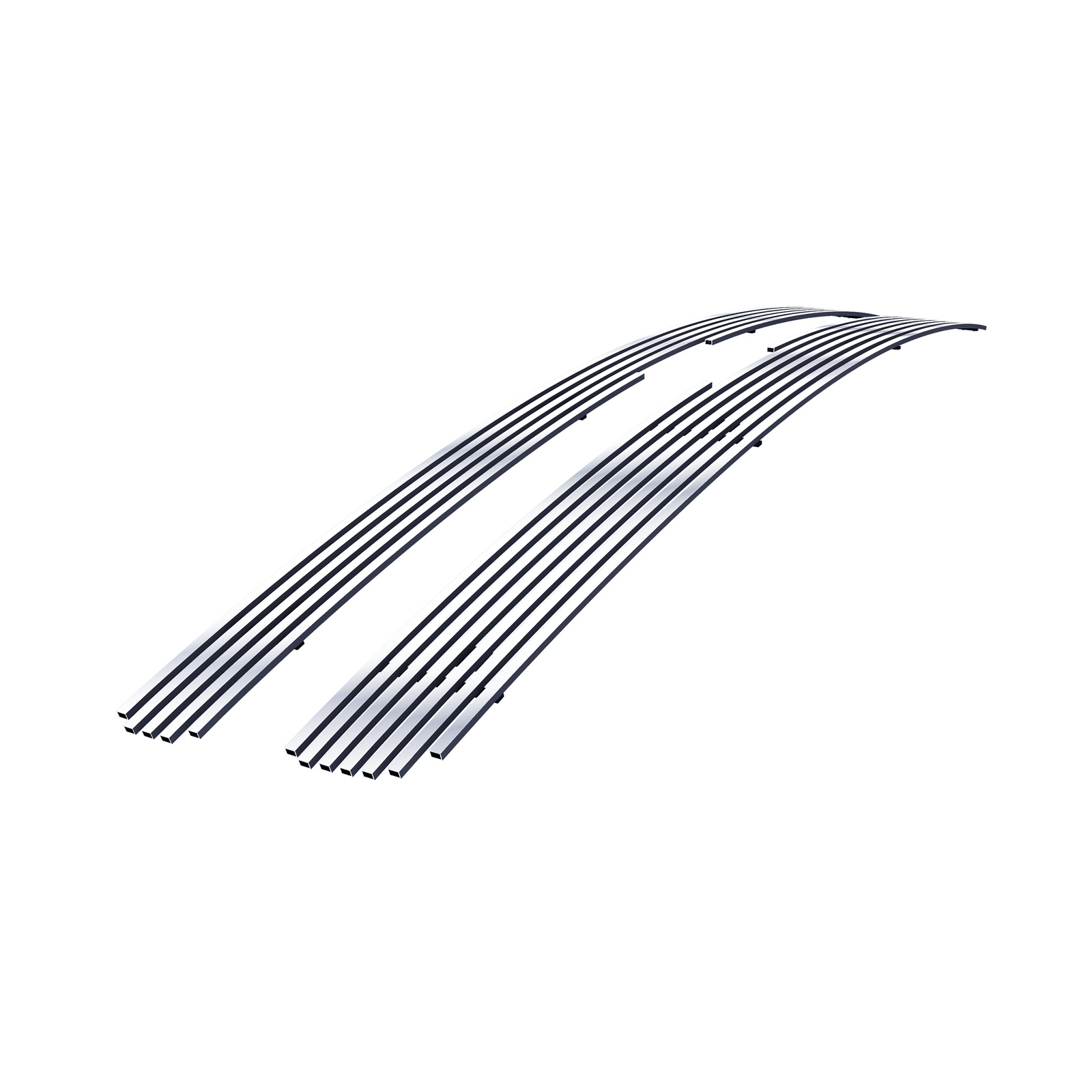 2007-2013 Chevy Silverado 1500 (only for models with logo height exceeding center bar) Main Upper High Density SS Billet Grille