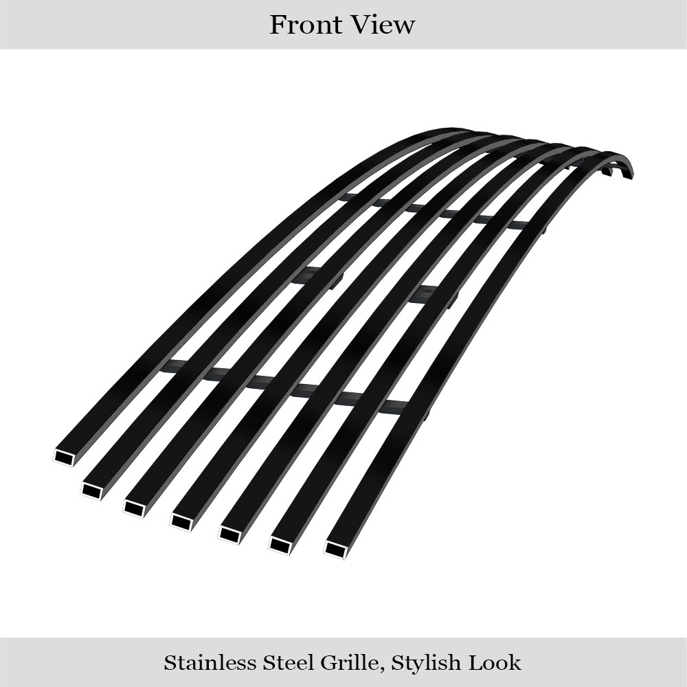2007-2013 Chevy Silverado 1500 Lower Bumper Black Stainless Steel Billet Grille