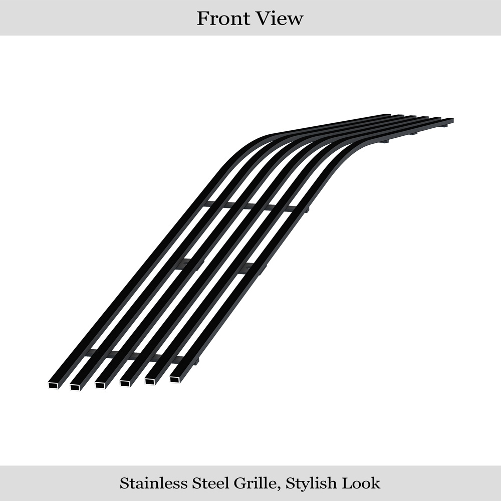 2006-2010 Chevy Corvette C6 Lower Bumper Black Stainless Steel Billet Grille