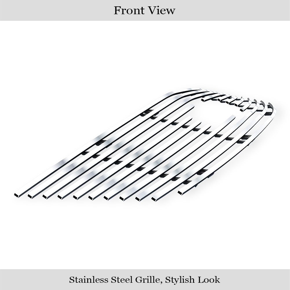 2013-2017 Chevy Traverse Logo Show Main Upper Stainless Steel Billet Grille