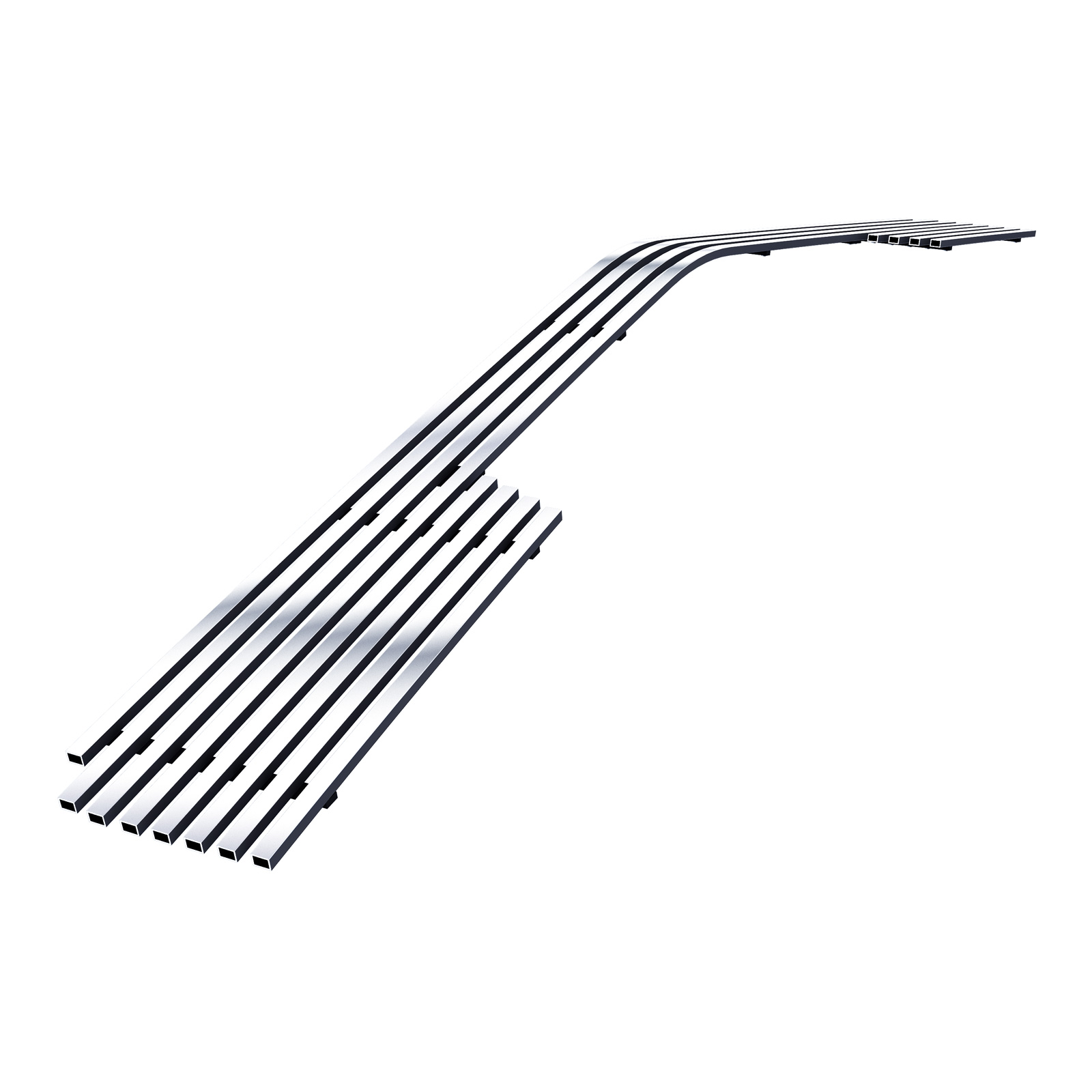 2014-2015 Chevy Silverado 1500 Lower Bumper Stainless Steel Billet Grille
