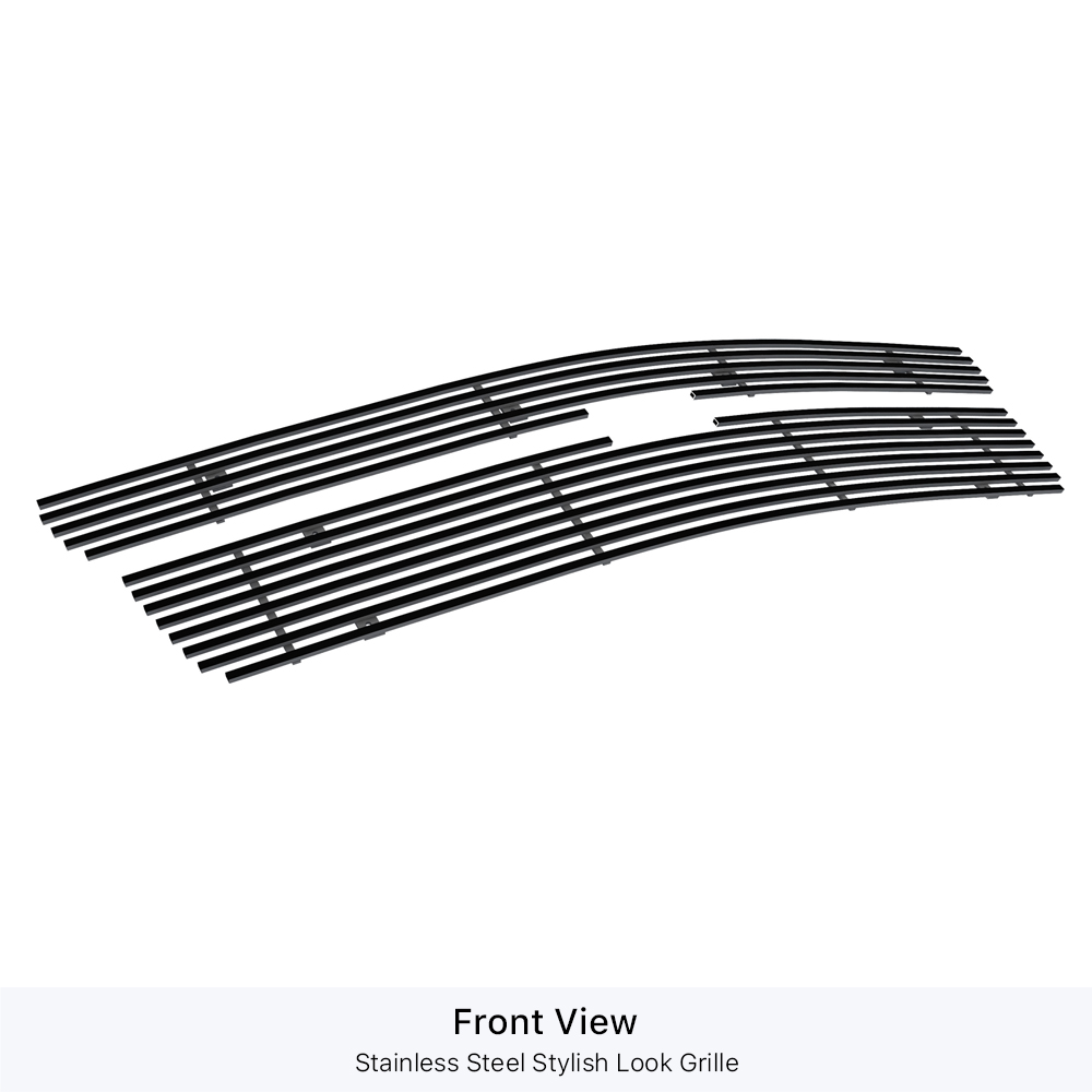 2015-2020 Chevy Suburban (For Both Honeycomb Style and Bar Style)/2015-2020 Chevy Tahoe (For Both Honeycomb Style and Bar Style) Main Upper Black Stainless Steel Billet Grille