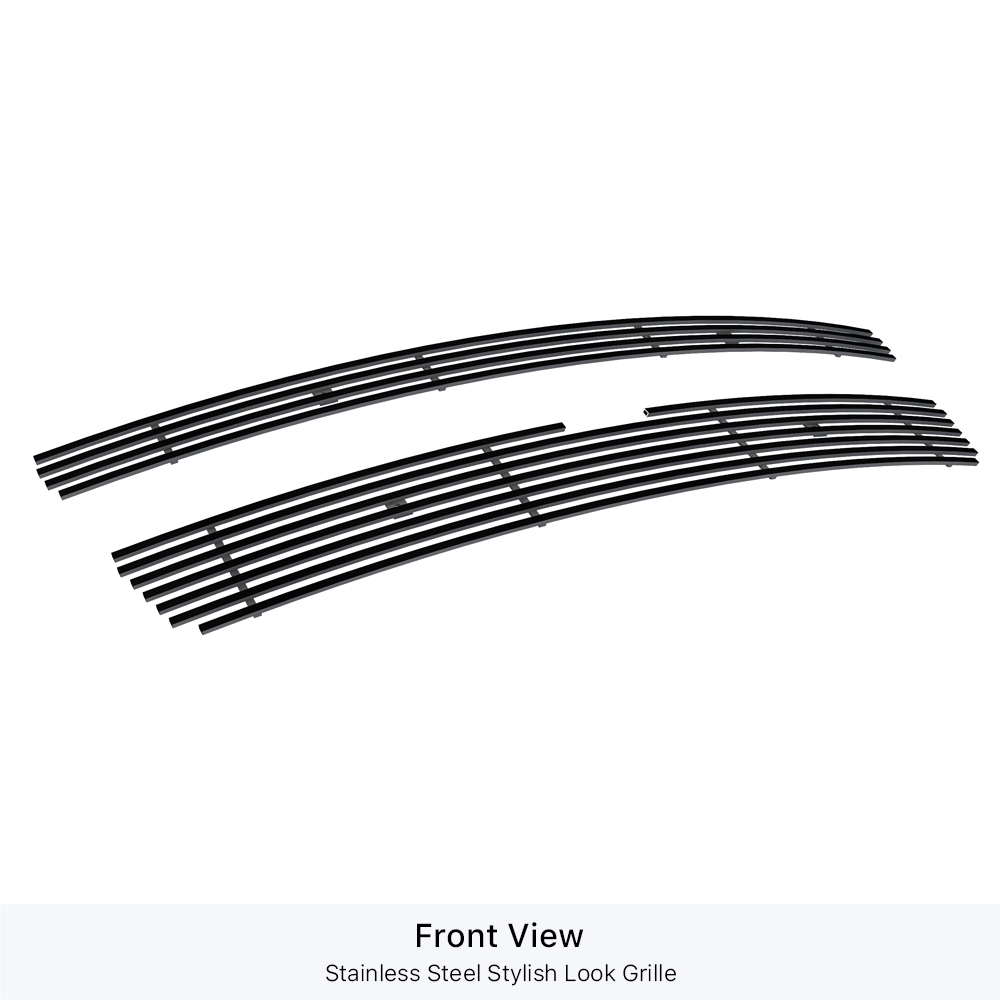 2007-2014 Chevy Avalanche /2007-2014 Chevy Suburban /2007-2014 Chevy Tahoe Not For Hybrid Main Upper Black Stainless Steel Billet Grille