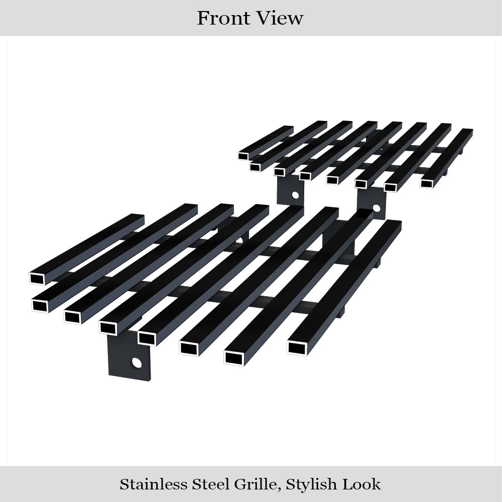 2007-2014 Chevy Avalanche Not For Z71 Model Tow Hook Must be Removed/2007-2014 Chevy Suburban Not For Z71 Model Tow Hook Must be Removed/2007-2014 Chevy Tahoe Not For Z71/ Hybrid Model Tow Hook Must be Removed Tow Hook Black Stainless Steel Billet Grille