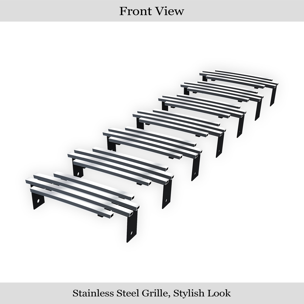 2003-2007 Hummer H2 Main Upper Stainless Steel Billet Grille