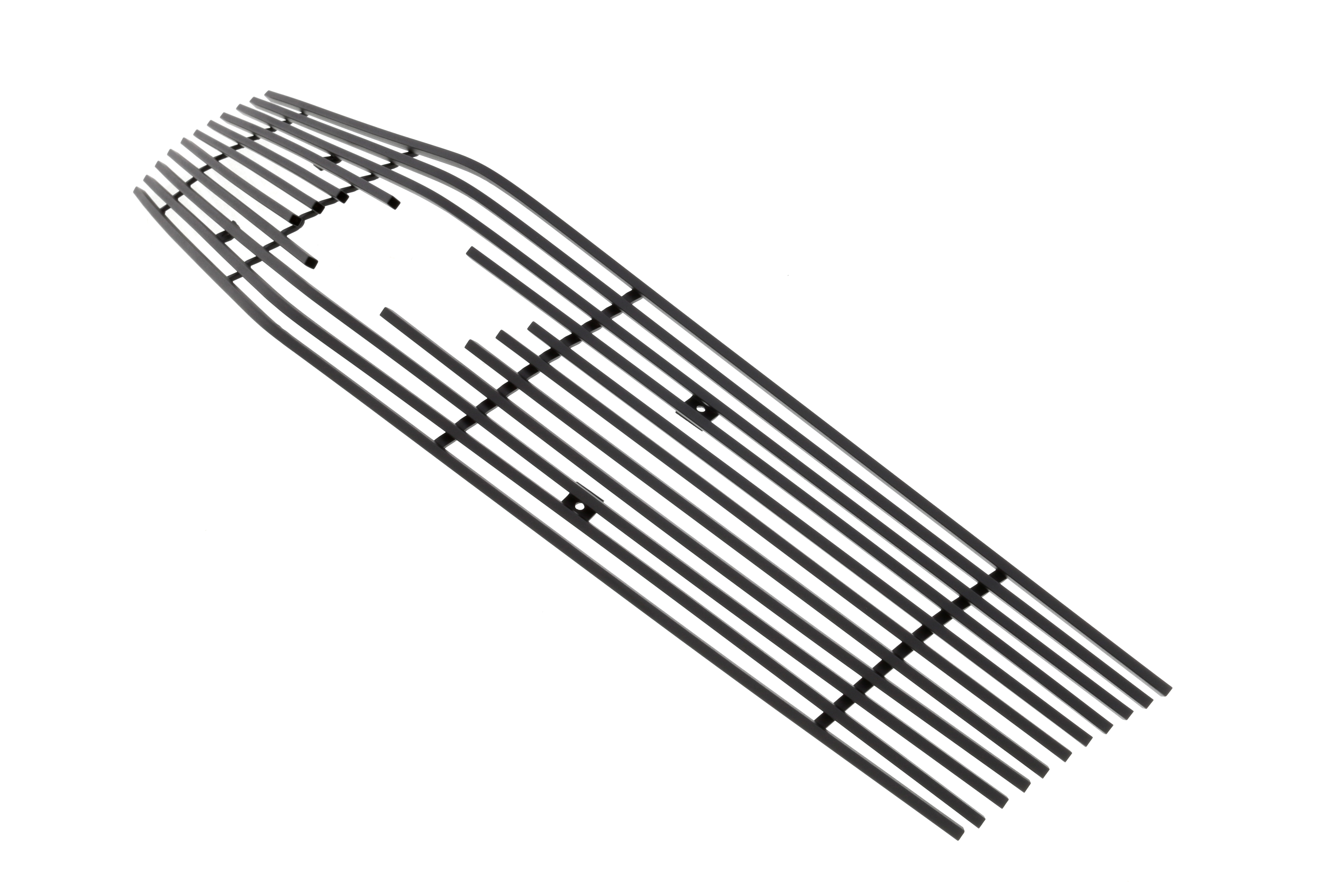 2010-2013 Chevy Camaro Short With Logo Show Not for ZL1 Model Main Upper Black Stainless Steel Billet Grille