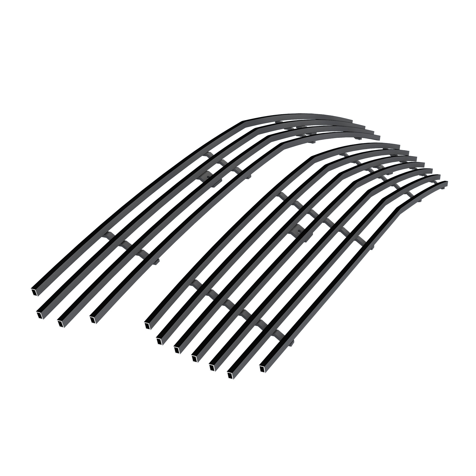 2008-2012 Chevy Malibu Main Upper Black Stainless Steel Billet Grille