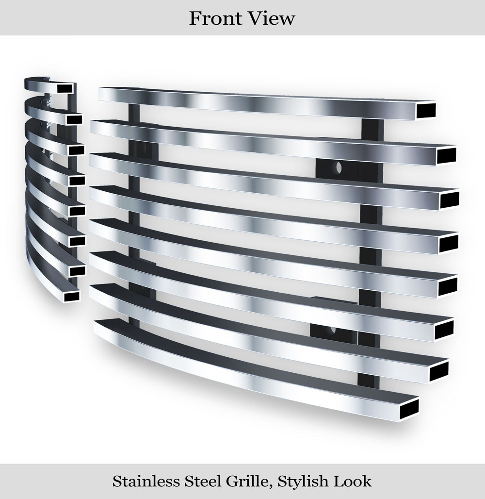 2007-2013 Chevy Silverado 1500 /2007-2010 Chevy Silverado 2500 HD /2007-2010 Chevy Silverado 3500 HD Fog Light Cover Stainless Steel Billet Grille