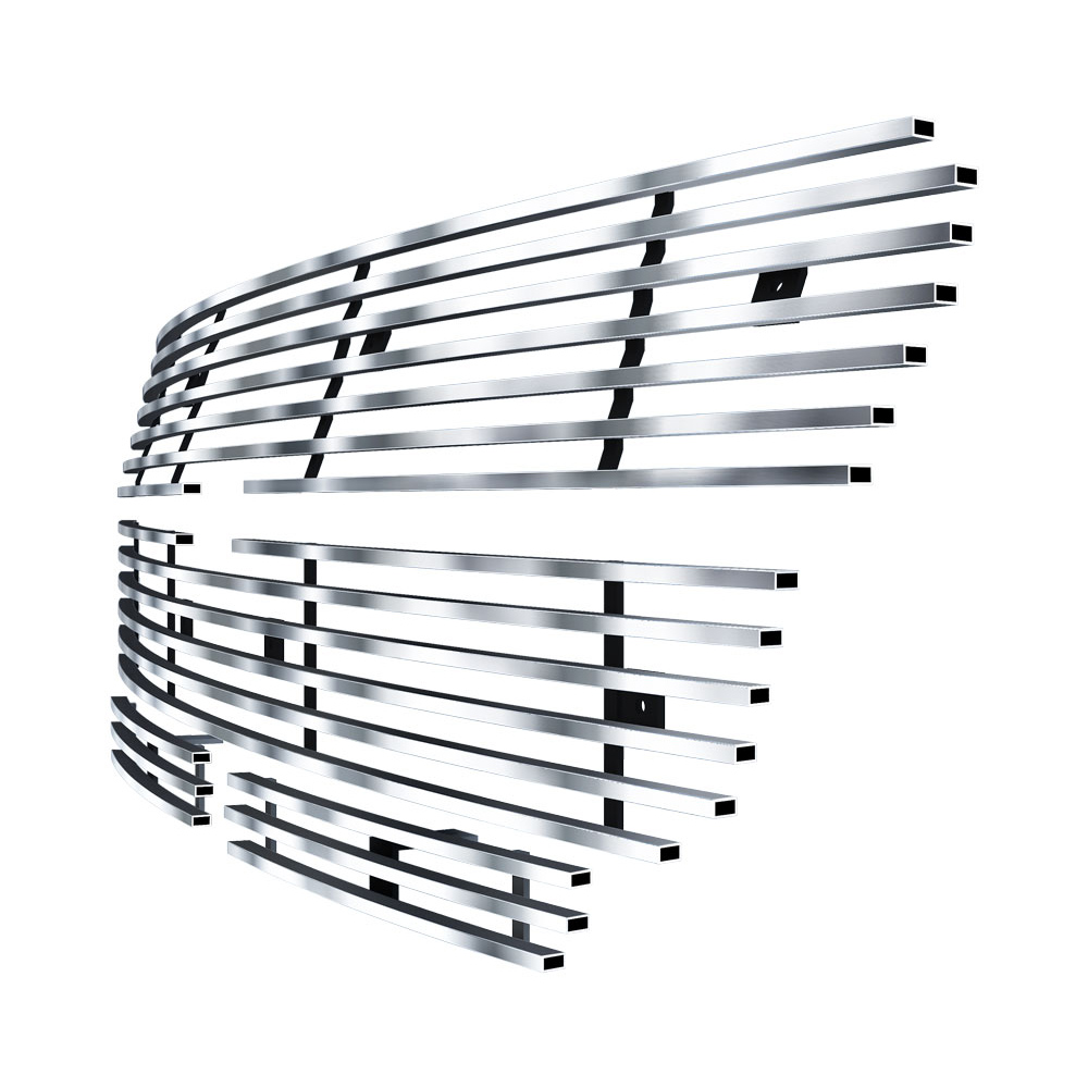 2003-2006 Chevy Avalanche MAIN UPPER + TOP BUMPER Stainless Steel Billet Grille