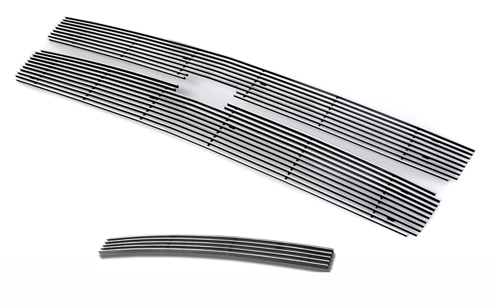 2007-2010 Chevy Silverado 2500 HD /2007-2010 Chevy Silverado 3500 HD MAIN UPPER + TOP BUMPER Aluminum Billetuminum Billet Grille
