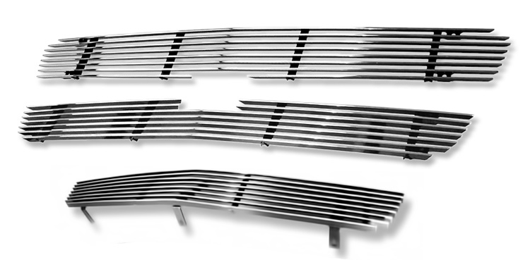 2003-2006 Chevy Avalanche MAIN UPPER + LOWER BUMPER Aluminum Billetuminum Billet Grille