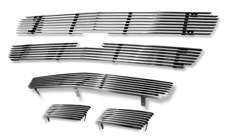 2003-2006 Chevy Silverado 1500 SS MAIN UPPER + LOWER BUMPER Aluminum Billetuminum Billet Grille