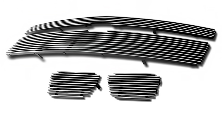 2007-2014 Chevy Avalanche /2007-2014 Chevy Suburban /2007-2014 Chevy Tahoe Not For Hybrid MAIN UPPER + TOW HOOK Aluminum Billetuminum Billet Grille